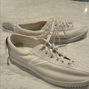 Tretorn White Canvas Sneakers